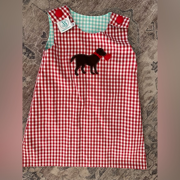 Reversible gingham dress. - Picture 2 of 3